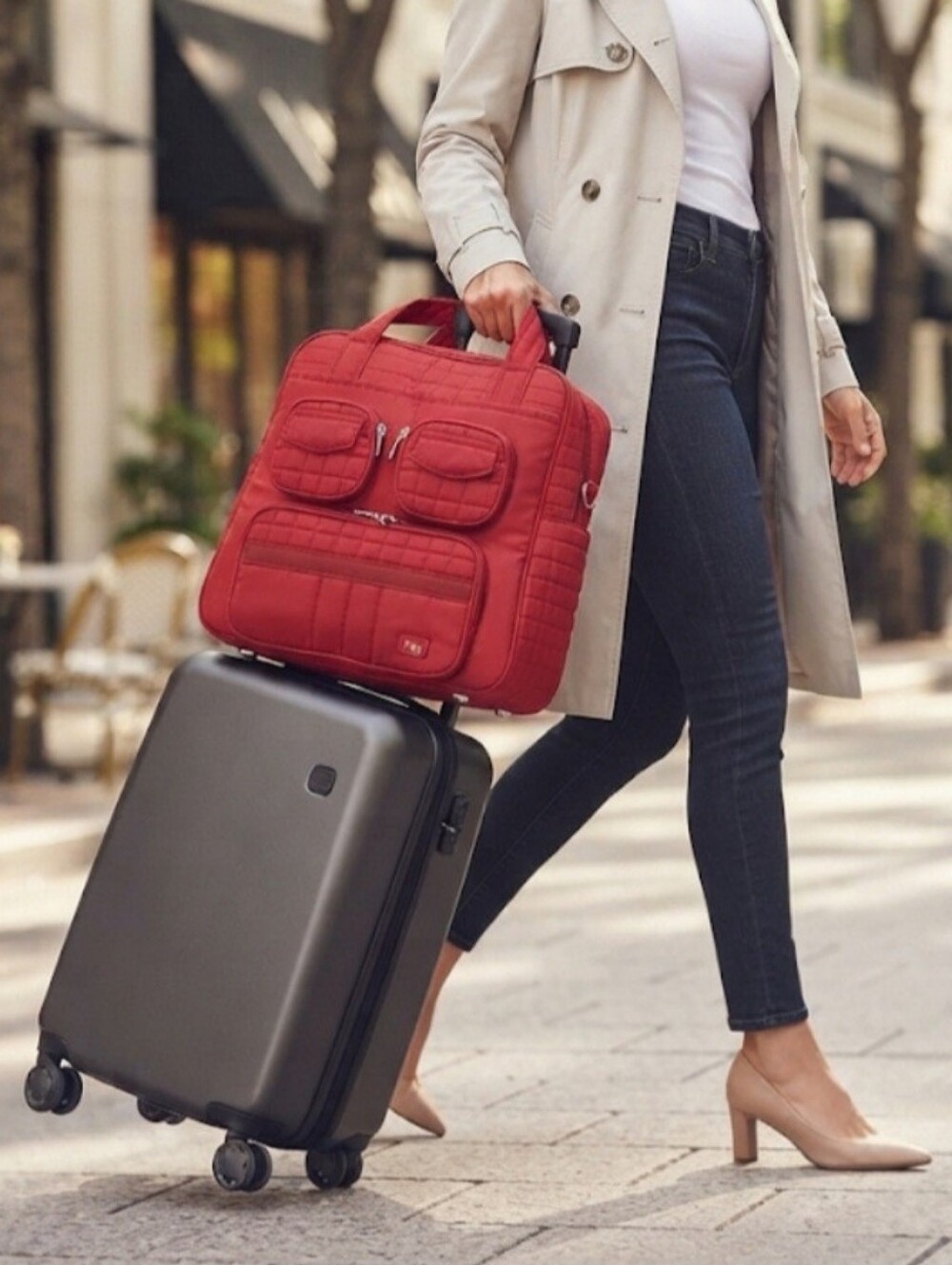 Lug Puddle Jumper Travel Tote Multipurpose Bag / Red